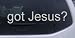 1.6in X 7.5in Silver -- Got Jesus Christian Car Window Wall Laptop Decal Sticker