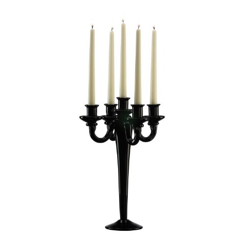 Black Five Light Candelabra 02190