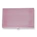 Brushed Pink Finish Ribbed Business Card Case