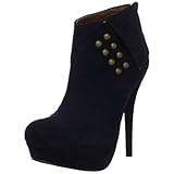 C LABEL Women's Vex-14 Bootie,Navy,5.5 M US