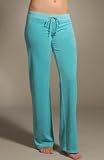Juicy Couture Terry Basics Original Leg Drawstring Pant (JGMU0030) M/Turquoise
