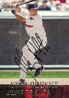 Jhonny Peralta, Cleveland Indians, 2003 Upper Deck Star Rookies Autographed Card