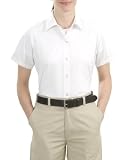 NEW CornerStone Ladies Short Sleeve Pocketless Snap Shirt.