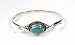 Jewelry : STERLING SILVER BANGLE BRACELET with Turquoise