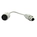 SF Cable, AT Keyboard Cable Adapter, PS/2 (MiniDin6) Male to Din5 Female (6 inches)