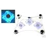 My-Link USB CRYSTAL 3 fans Cooler Pad for Laptop, notebook, Xbox, Etc.