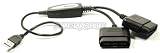Playstation zu PC Zwei Spieler Converter mit vibration für PC PS2 zu USB Adapter