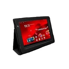 Navitech Schwarze Executive Premium Leder Flip Trage Tasche mit St�nder F�r Das Packard Bell Liberty tab 10.1 Zoll PC Tablet Ger�t 32GB Android 3.0 Honeycomb
