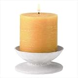 Rustic Pedestal Decorative Candle Holder Set Unscented