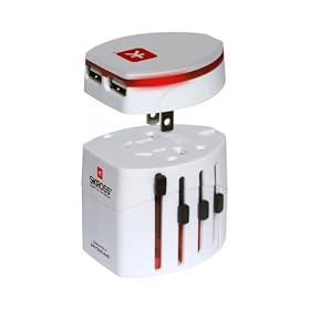 Skross World Travel Adaptor 2 with Dual USB Charger