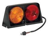 Fulton Dual AG Light with Amber/Amber Red/Blank with Brake Light Function Including Left Hand Molded Square 4 Plug