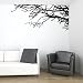 Vinyl Wall Decal Sticker Art Tree Top Branches-Home Décor-Black-Reversed