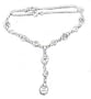 Sterling Silver Rainbow Moonstone Omega Necklace