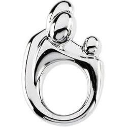 Sterling Silver Mother and Child Pendant by Janel Russell