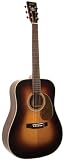 Recording King Classic Series II Dreadnought Acoustic Guitar, Solid Rosewood Back & Sides, Sunburst Finish