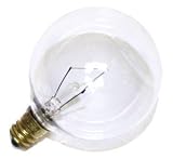 40 watt 120 volt G16.5 Candelabra Screw (E12) Base Westinghouse Light Bulb