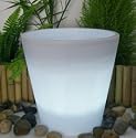 Solar White LED Planter
