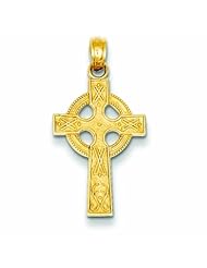 14K Gold Celtic Cross Pendant