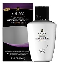 Olay Age-Defying Daily Lotion, Anti-Wrinkle, SPF 15, 3.4 oz.