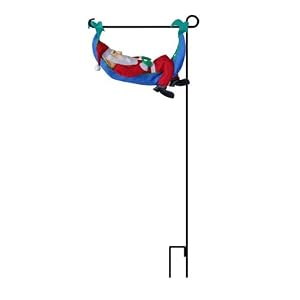 Garden Charm Inflatable Hanging Decoration - Day After Christmas Napping Santa