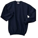 Hanes 10 oz Sweatshirt (F260) Available in 15 Colors 3X Navy