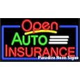 Auto Insurance | Which Maryland Car Insurance Company Is Best? Open Auto Insurance Neon Sign