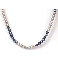 The Olivia Collection Freshwater Cultured Multi Shade Grey Pearl Necklace