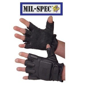 Mil-Spec Plus Rappid Rappel Half Finger LARGE Gloves