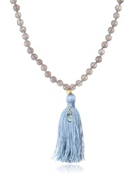 Satya Jewelry "Peacock" Magnificence Mala Strand Necklace, 40"