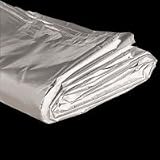 14' x 48' Heavy Duty Vinyl Tarp - 16 oz. - 20 Mil - White - ReUsed Billboards! by Billboard Tarp Warehouse
