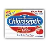 Chloraseptic Sore Throat Sugar Free Lozenges, Wild Cherry   15 ea
