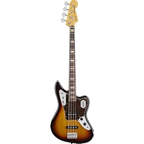 Deluxe 259505500 4-Strings Jaguar Bass Guitar (3 Tone Sunburst)