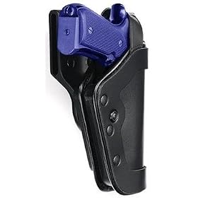 Click here to buy Uncle Mike's Kodra Slimline Pro-3 Triple Retention Duty Nylon Holster (21, Left Hand).