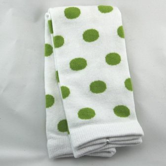 "Sweet Legs" Baby & Toddler Leg Warmers - Lots of Dots Lime Green