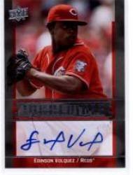 2009 Upper Deck INKredible #EV Edison Volquez - Cincinnati Reds (Autographed Card) (Baseball Cards)