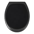 Wenko 18441100 Premium WC-Sitz Ottana - Absenkautomatik, rostfreie Fix-Clip Hygiene Edelstahlbefestigung, antibakteriell, Duroplast, schwarz