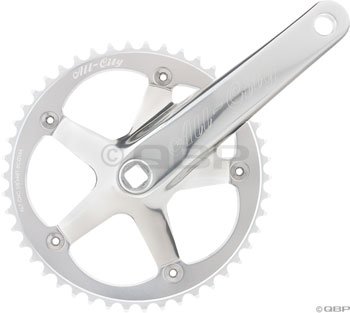All-City 612 Track Crank 165mm Silver 144bcd