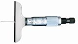 Starrett 449BZ-6R 0-Inch to 6-Inch .001-Inch Graduation 4-Inch Base Micrometer Depth Gage with Non-Rotating Blade and Case