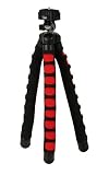TnB - Flexipod - Mini Trépied flexible tout-terrain pour Appareil Photo - Noir/Rouge