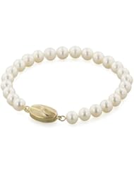 Honora 14K 6+MM White Freshwater Cultured Pearl 7" Bracelet