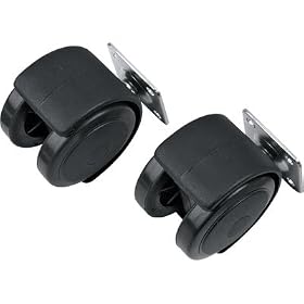 Hickory Hardware Furniture Casters - 2in. Dual-Wheel Plate, 90-Lb. Capacity Each, 2-Pk., Model#... by Hickory