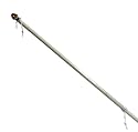 Fiberglass Flag Pole with Anti-wrap Sleeve