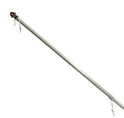 Fiberglass Flag Pole with Anti-wrap Sleeve