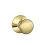 Schlage F170PLY605 Plymouth Dummy Knob, Bright Brass