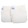 FUZZIBUNZ Reusable Diapers in White- Medium