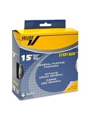 VELCRO USA Inc Products - Sticky Back Coins, 5/8", 50-PK, Black - Sold as 1 PK - Sticky Back Tape, the original hook-and-loop fastener, features simple peel-and-stick application. Perfect for office, school, home and workshop use. Use on smooth surfaces including walls, glass, tile, plastic, metal and wood. Tape works in conjunction with other fasteners.