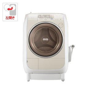 日立 9.0kg ドラム式洗濯乾燥機【左開き】ライトベージュHITACHI ヒートリサイクル 風アイロン ビッグドラム BD-V2200L-C