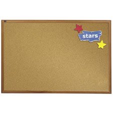 Cork Bulletin board, Wood Frame, 4'x10' QRTECKW410 Category: Boards and Presentation Supplies