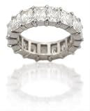 Diamond & Platinum Eternity Wedding Band Ring (8.54ct)