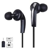 Kanen KM-480 In Ear Sound Isolating Stereo Earphones - Black